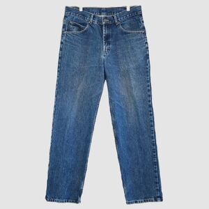 Lee Men's Relaxed Fit Blue Jeans Size 34 100% Cotton